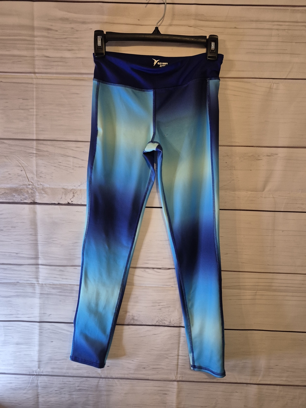 Old Navy Girl's Blue Ombre Go-Dry Athletic Leggings